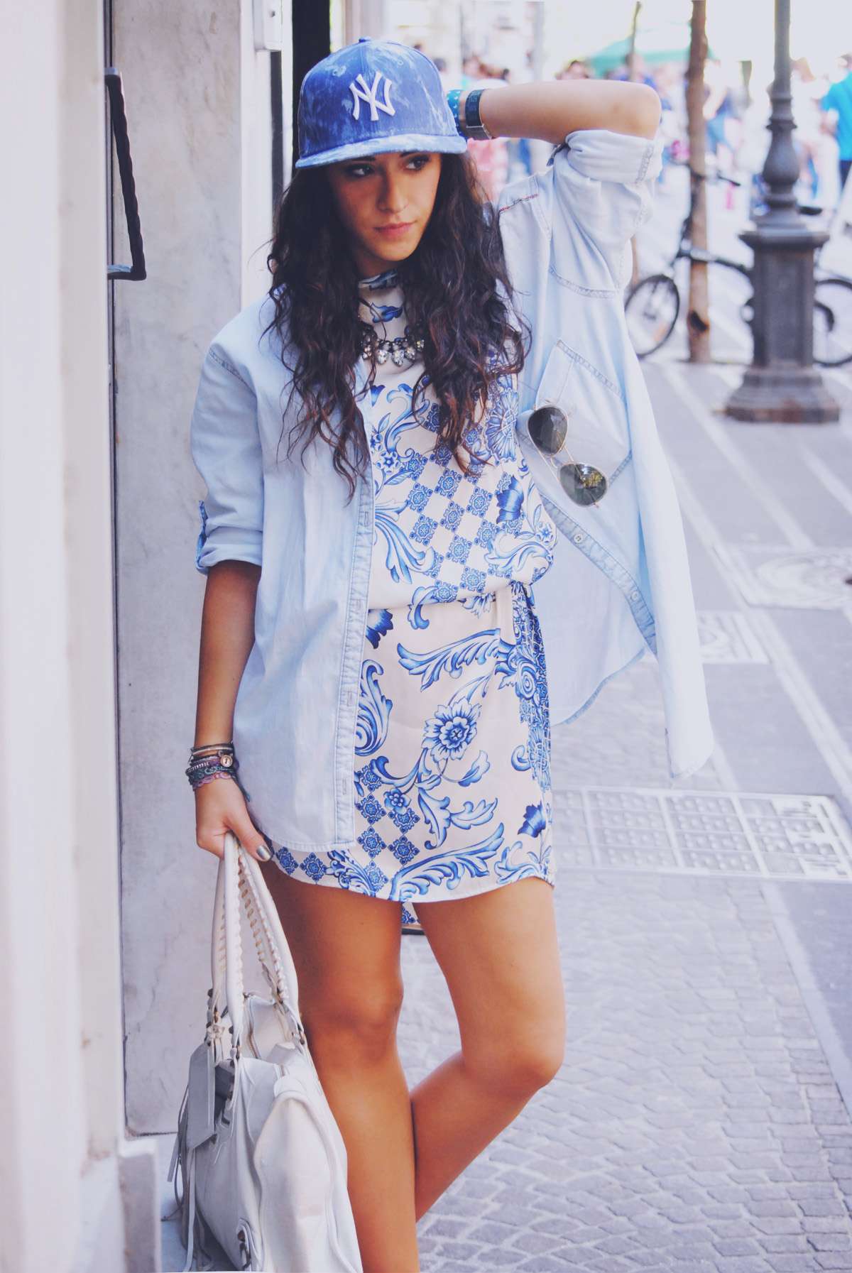blue outfit blogger rossella