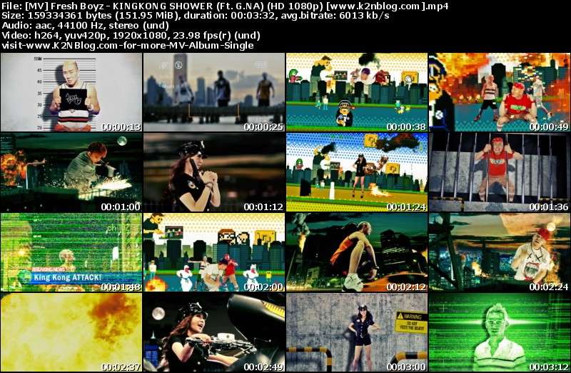 [MV] Fresh Boyz - KINGKONG SHOWER (Ft. G.NA) (HD 1080p Youtube)