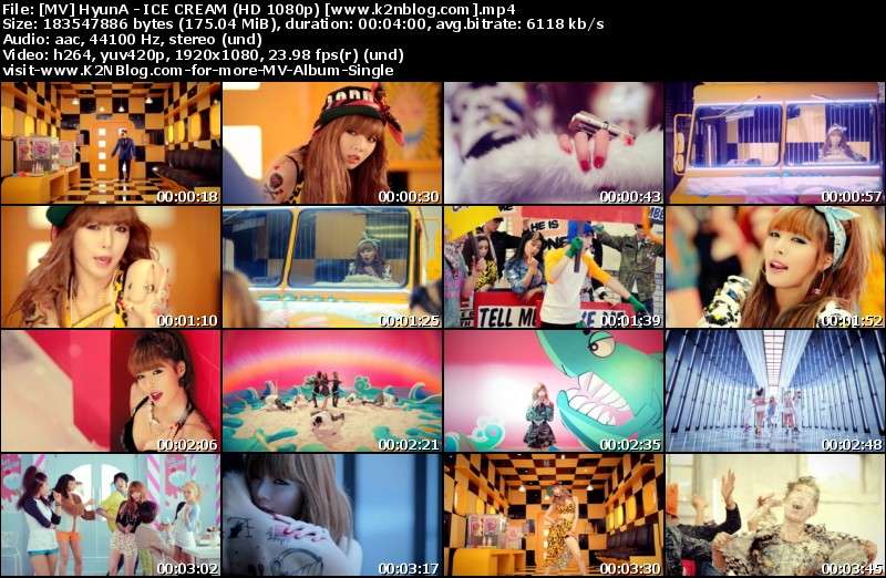 [MV] HyunA - ICE CREAM (HD 1080p Youtube)