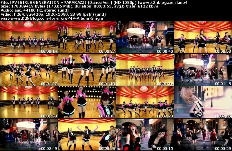 [PV] GIRLS' GENERATION (SNSD) - PAPARAZZI (Dance Ver.) (HD 1080p Youtube)