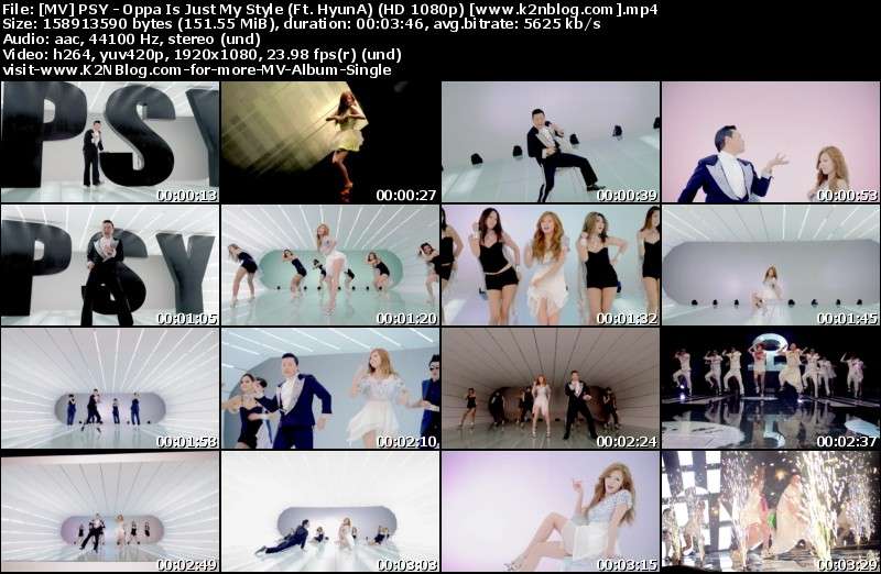 [MV] PSY - Oppa Is Just My Style (Ft. HyunA) (HD 1080p Youtube)