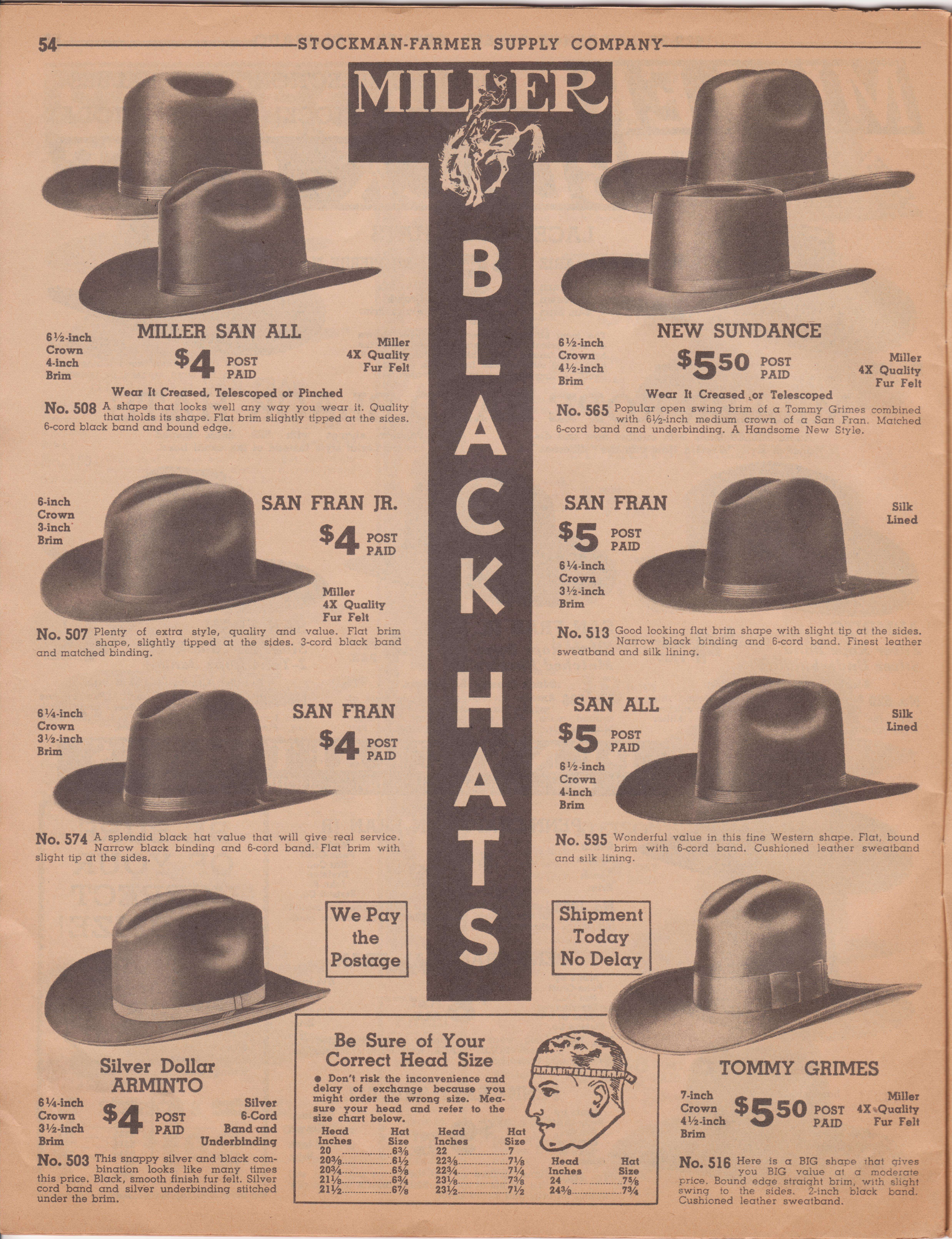Spring-summer 1935 Stockman-Farmer cowboy clothing & supplies catalog