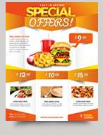special offers product promotion flyer