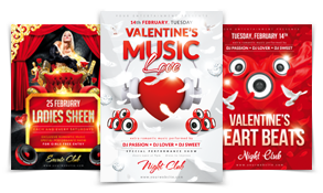 Valentine`s Love Music Flyer Vol.4 - 187