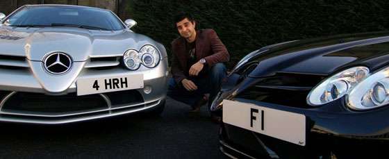 Afzal Kahn "4 HRH" and "F1" plates